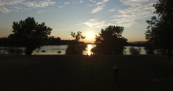 Sunset On Jarun Lake 4 alt