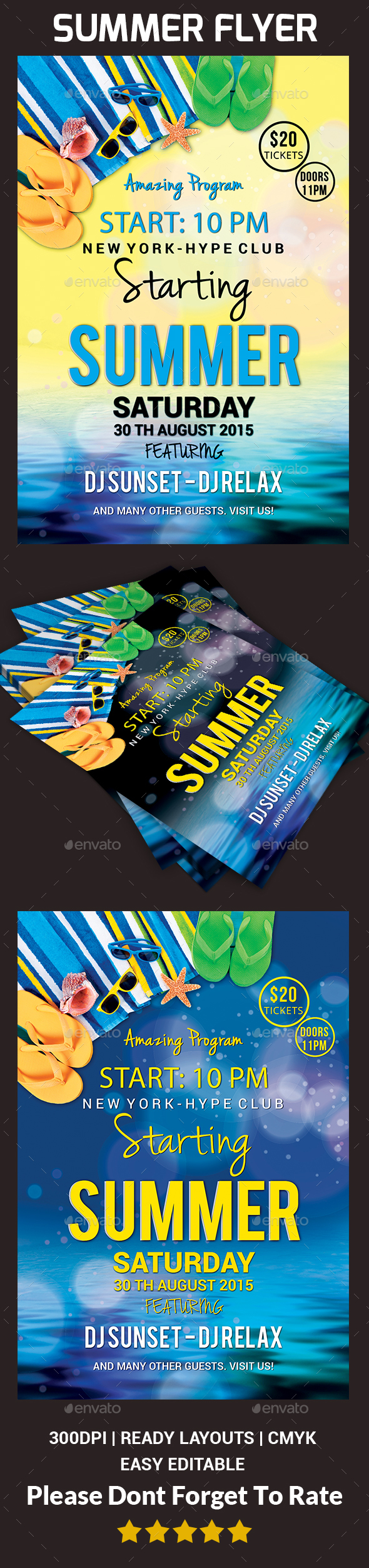 Summer Party Flyer - Clubs & Parties Events