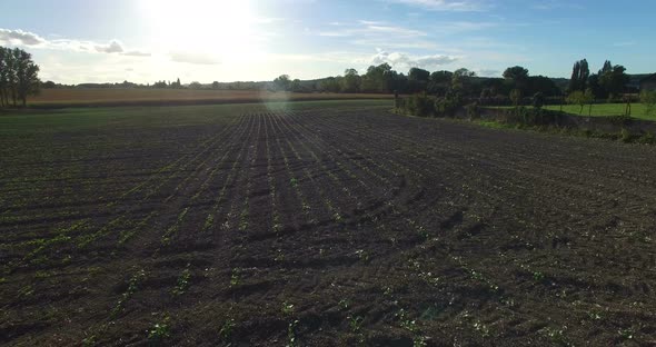 Aerial View Of Patchwork Fields In France 1 alt