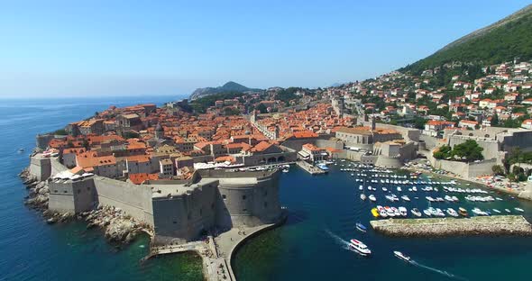 Aerial View Of Beautiful Old Town Of Dubrovnik 8 alt