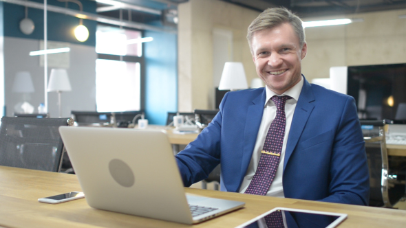 Smiling Successful Businessman alt