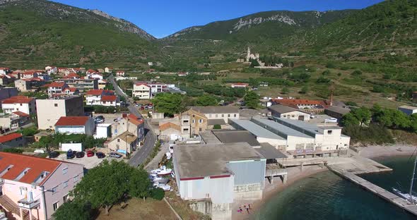 Aerial View Of Komiza On Island Of Vis, Croatia 5 alt