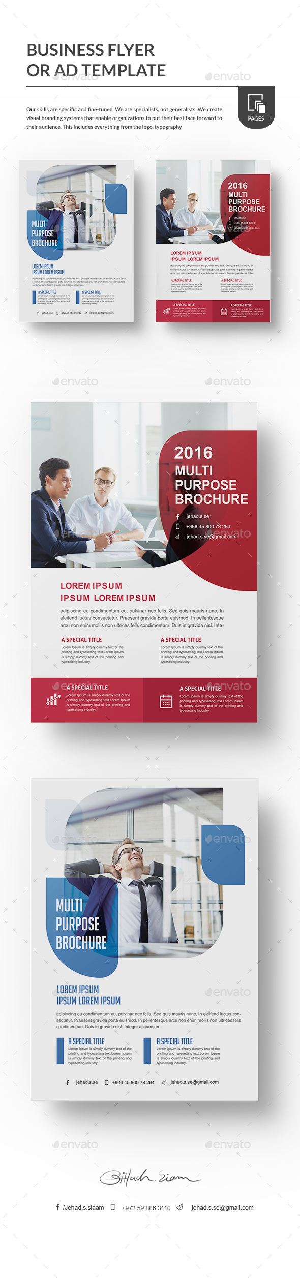 Business Flyer or Ad template - Flyers Print Templates