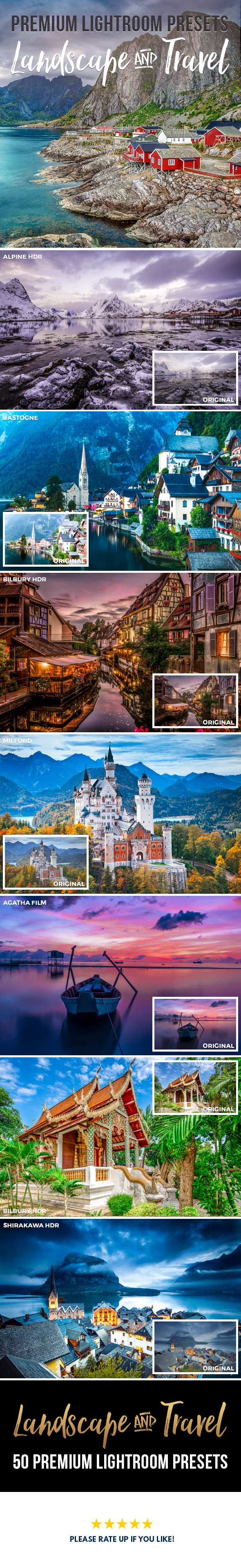 PRO Landscape and Travel Lightroom Presets - Landscape Lightroom Presets
