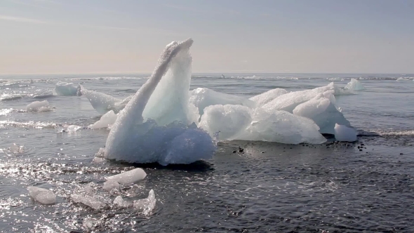 Amazing Ice Floe At Jokulsarlon. Iceland