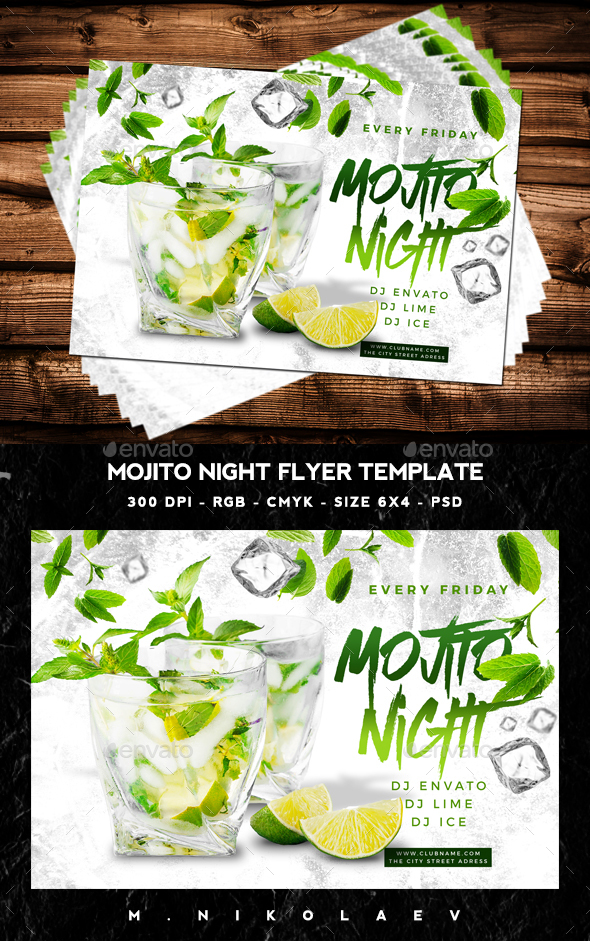 Mojito Night Flyer V4 - Clubs & Parties Events