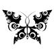 Butterfly tattoo isolated on white by VectorTradition | GraphicRiver