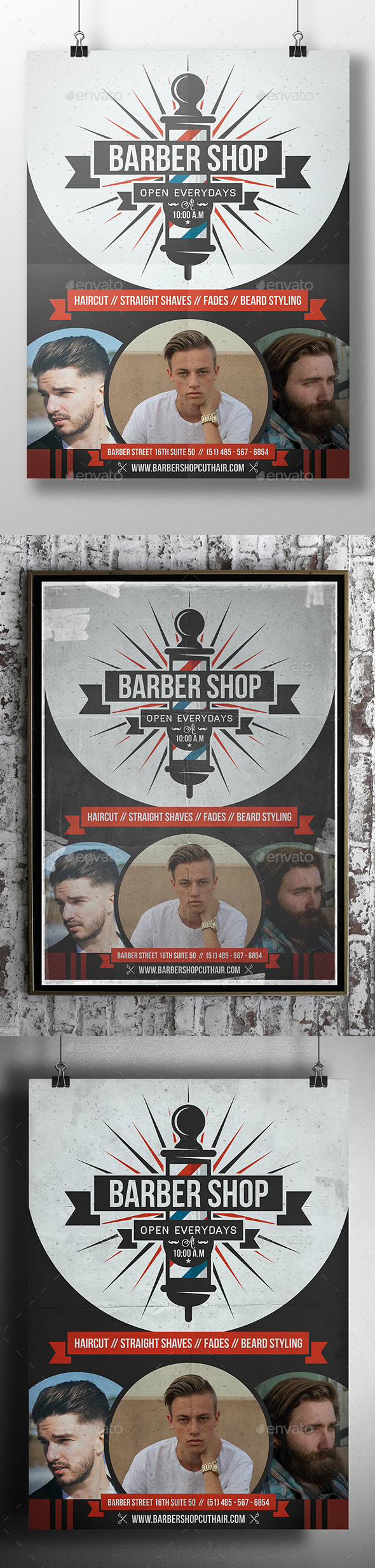 Barber Shop Flyer Template - Commerce Flyers