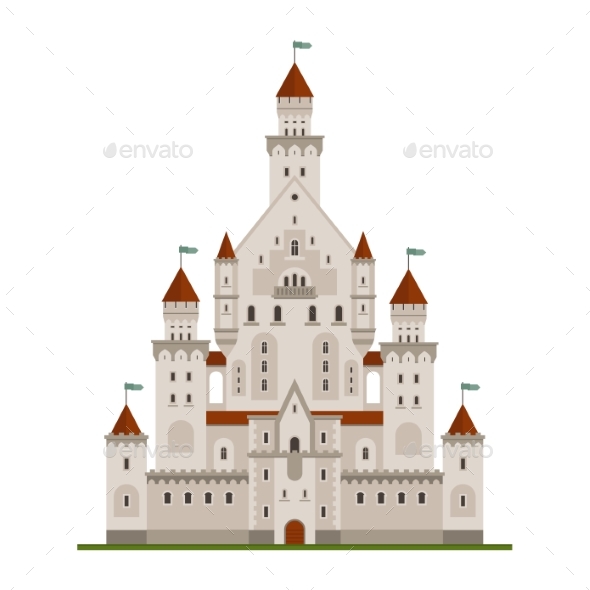 Medieval Fairytale Castle or Palace - Buildings Objects
