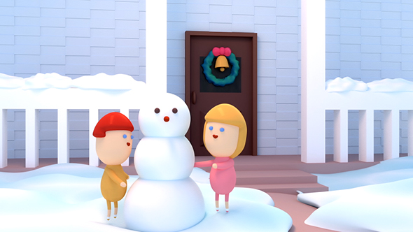 Children Build a Snowman Illustration Graphic by agnyhasyastudio · Creative  Fabrica