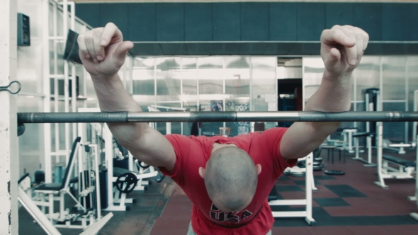 Olympic Athlete Lift Heavy Weight Bar alt