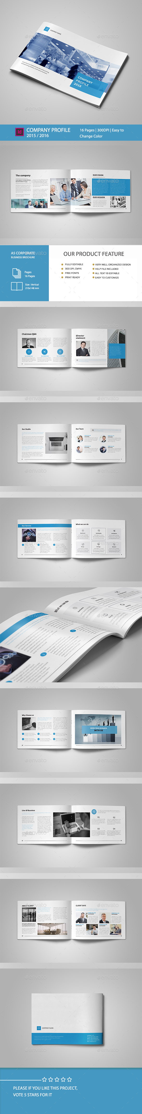 Corporate Business Brochure 16pages A5 horizontal - Corporate Brochures