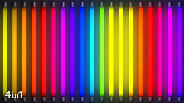 Colorful Light Flashing (4-Pack), Graphics VideoHive