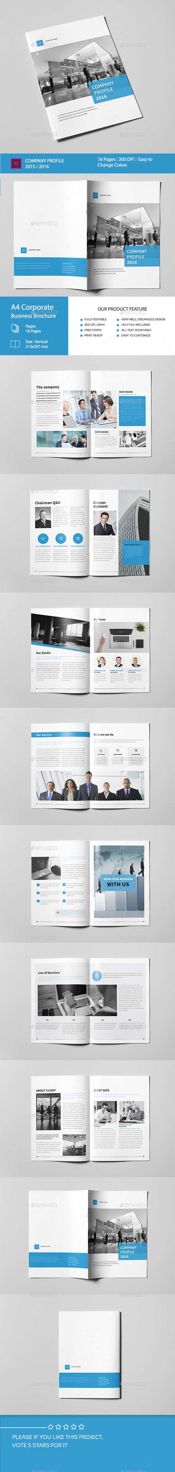 Corporate Business Brochure 16 Pages A4 - Corporate Brochures