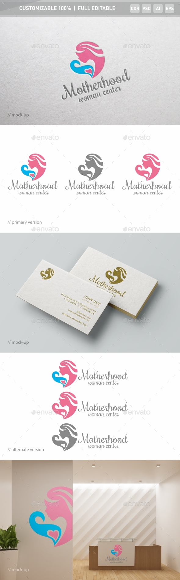 Motherhood Logo Template - Objects Logo Templates