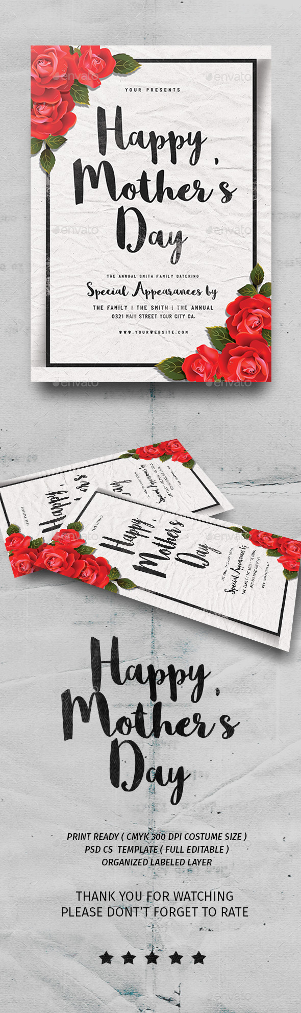 Happy Mother's Day - Events Flyers
