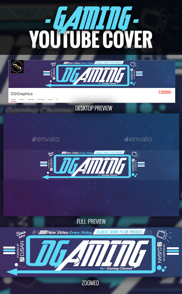 Gaming YouTube Cover - YouTube Social Media