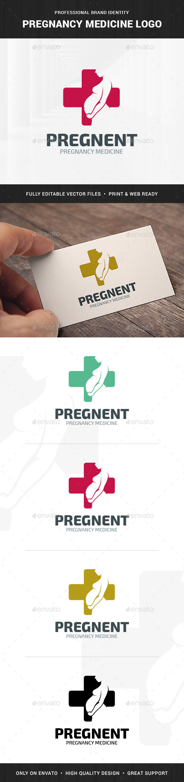 Pregnancy Medicine Logo Template - Humans Logo Templates