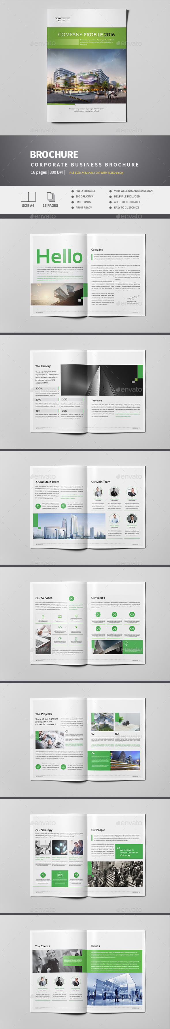 Company Profile 16 Pages - Corporate Brochures