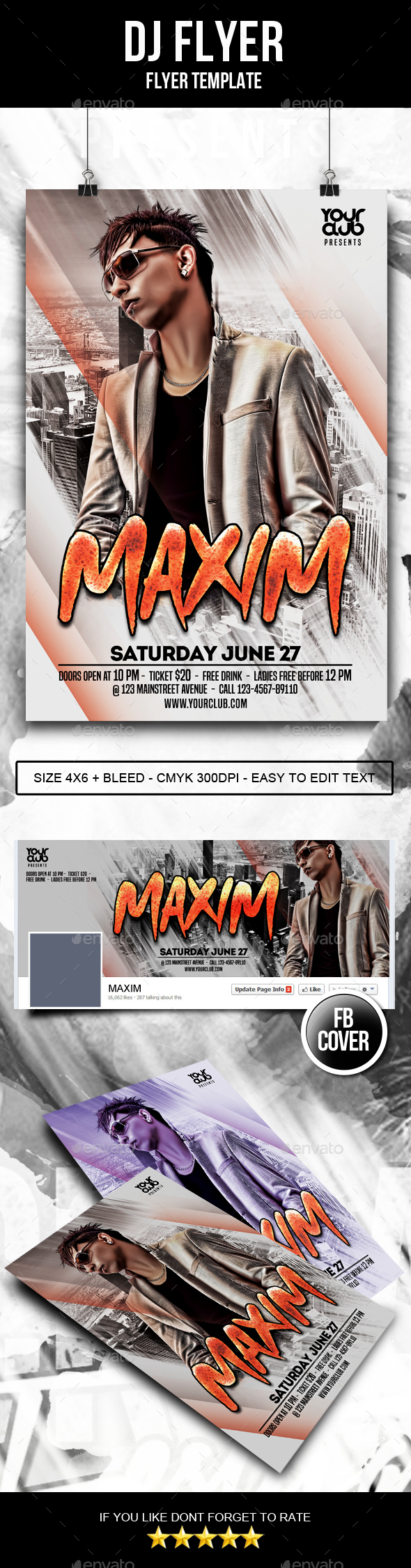 DJ Flyer - Clubs & Parties Events