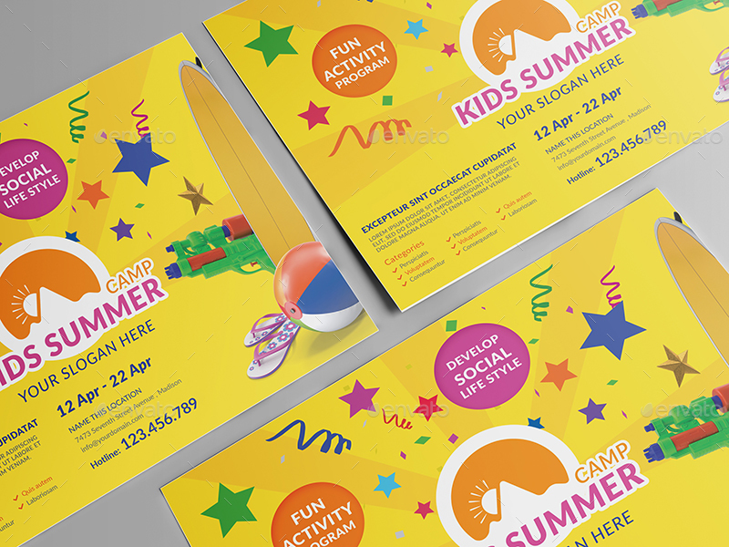summer camp flyer template
