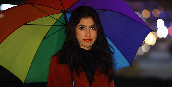 Woman Looking At Camera  alt