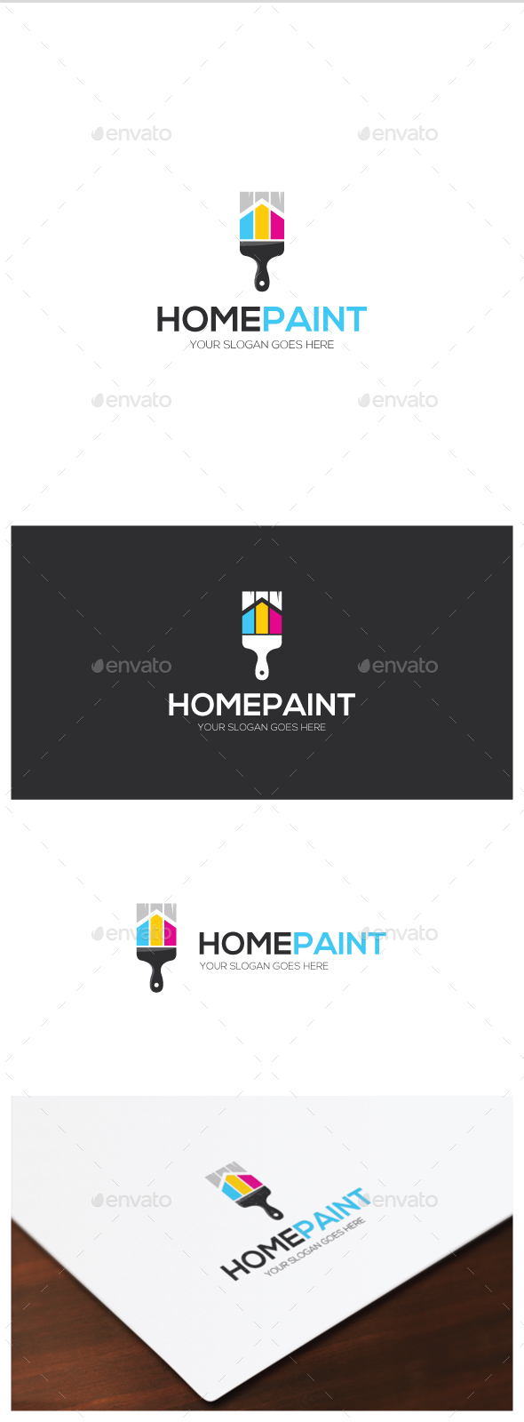 Home Paint Logo - Objects Logo Templates