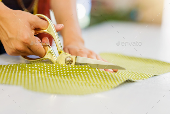 Scissors Cutting Clothing Fabric, Stock Footage ft. atelier & cut