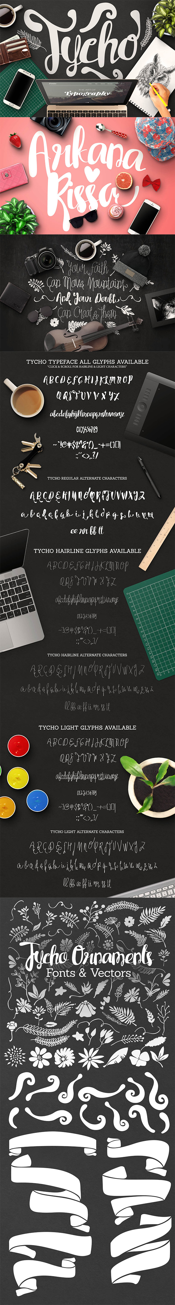Tycho Typeface - Hand-writing Script