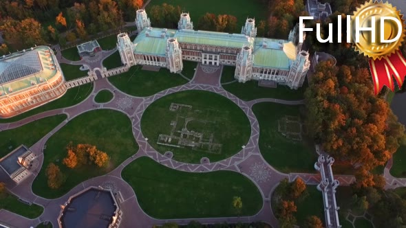 Aerial Video of Palace and Park Complex