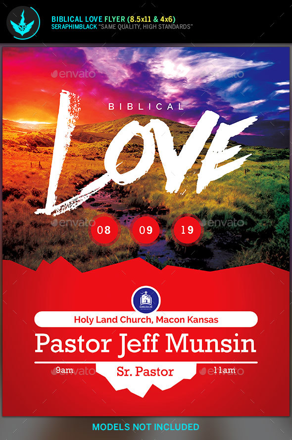 Biblical Love Church Flyer Template - Church Flyers