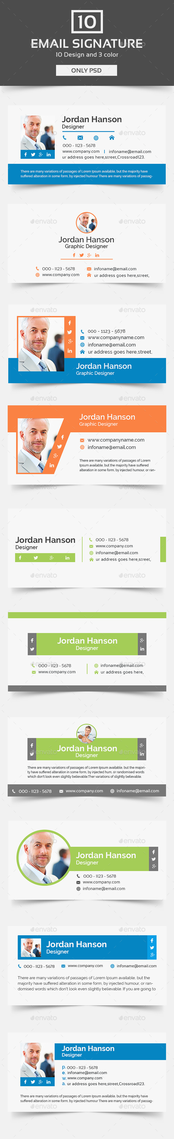Email Signature - Miscellaneous Social Media