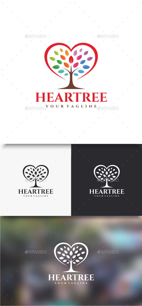 Heartree Logo - Nature Logo Templates