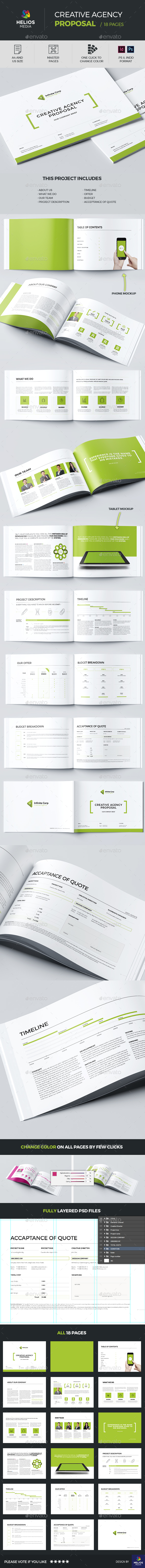 Proposal Template / Horizontal - Proposals & Invoices Stationery