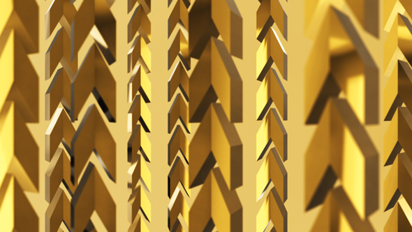 Gold Columns Arrow