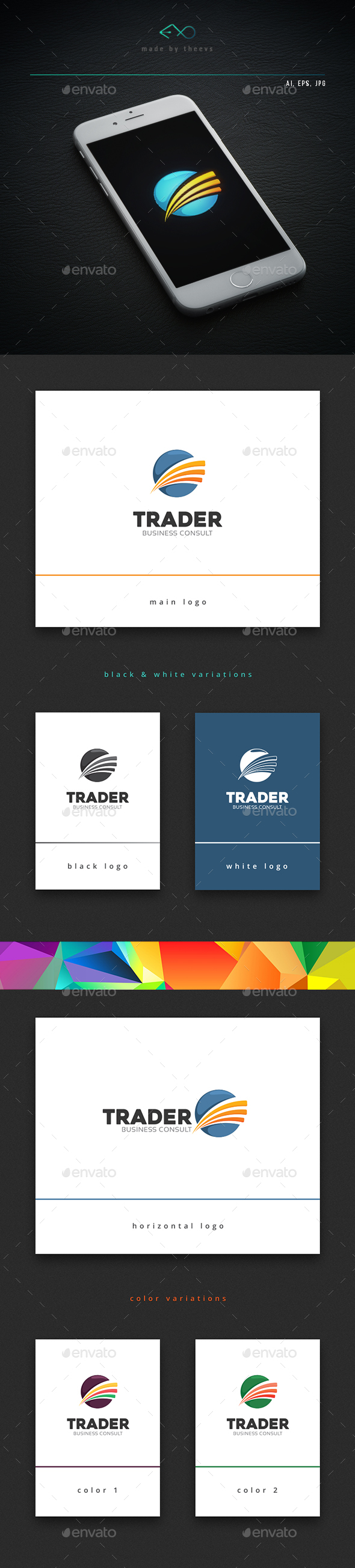 Trader - Vector Abstract