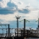 energy technologies. time lapse power station at sunset with clouds. - VideoHive Item for Sale