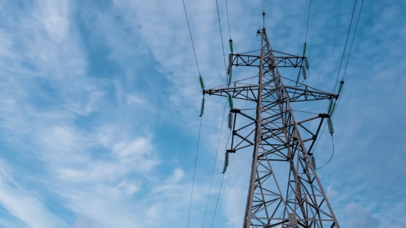 Electricity Power Station At a Sunset. Power Plant  4 alt