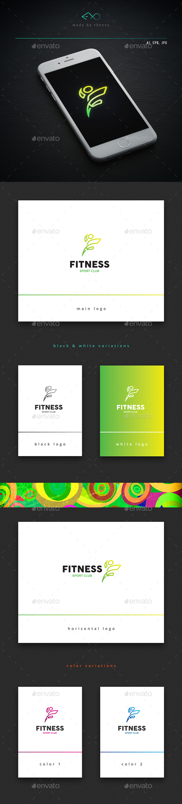 Fitness - Letters Logo Templates