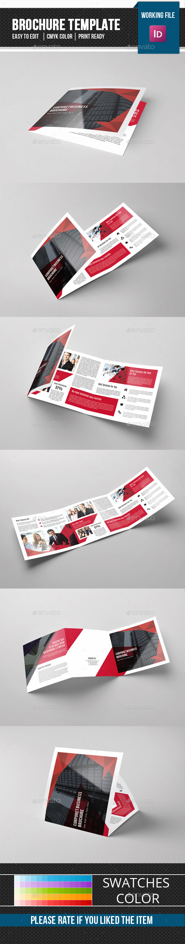 Corporate Square Trifold Brochure-V85 - Corporate Brochures