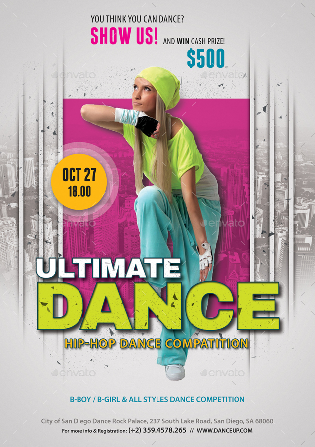 3 Street Dance Competition Flyer Bundle, Print Templates | GraphicRiver