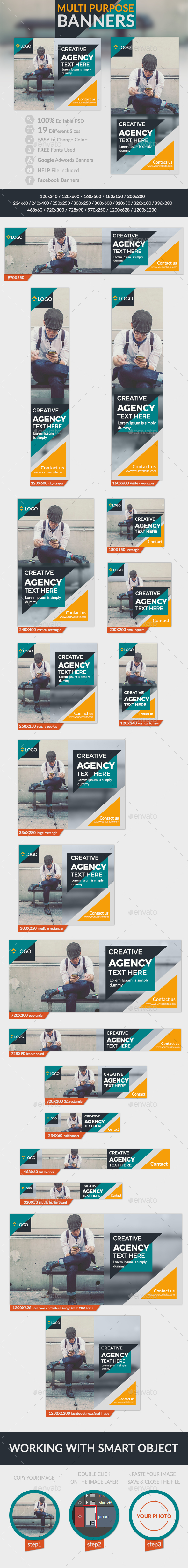Multipurpose Banners - Banners & Ads Web Elements