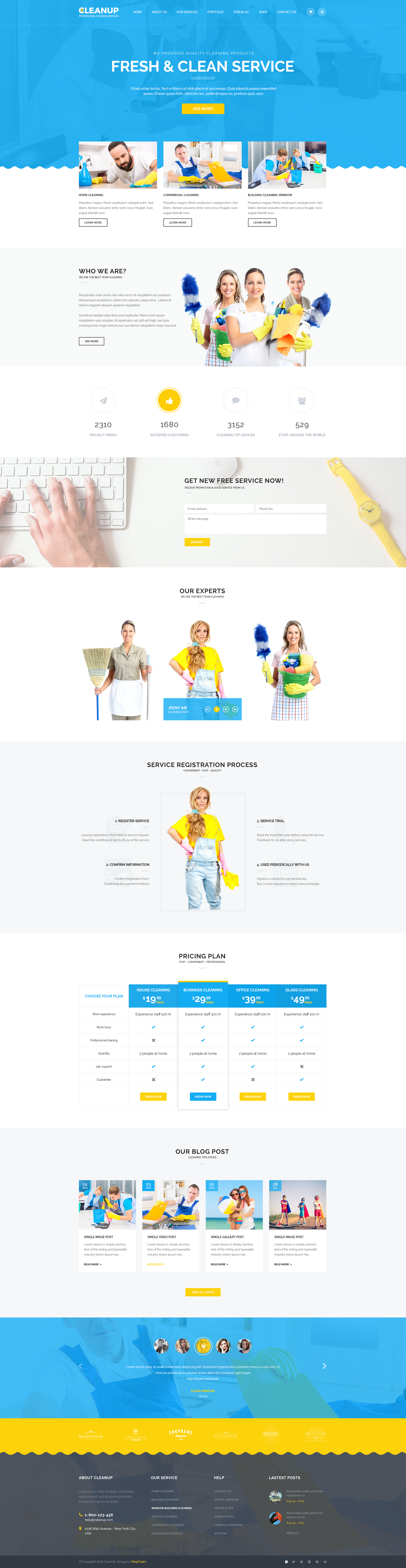 themes single column tumblr Professional Services by Template Cleaning  CleanUp  PSD