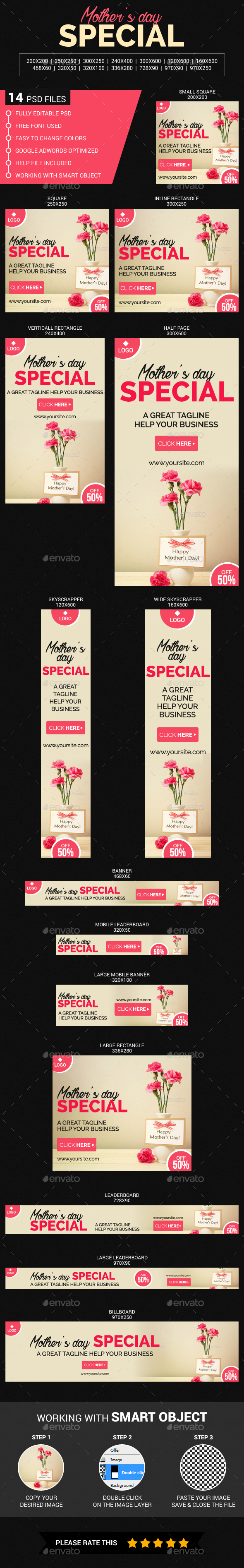 Mothers Day Sale - Banners & Ads Web Elements