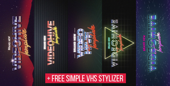 5 VHS Title - VideoHive 15802429