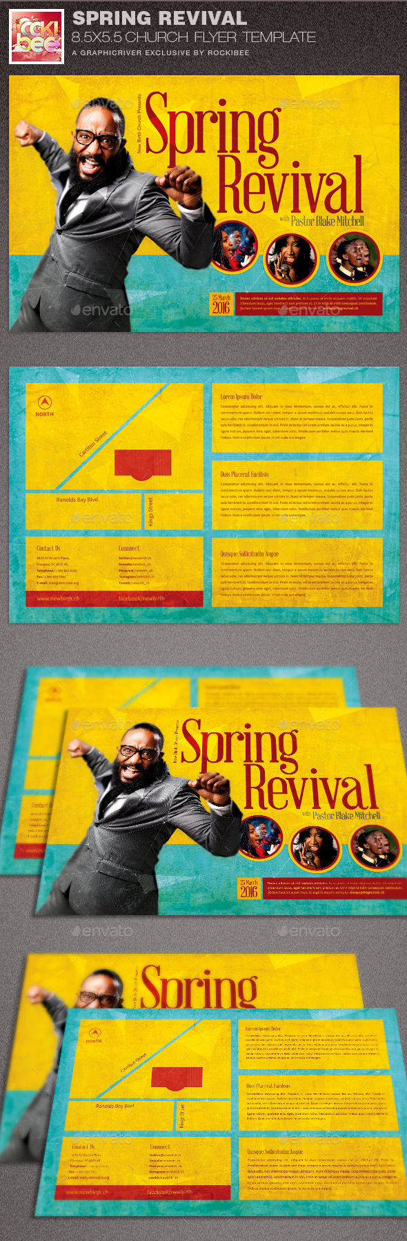 Spring Revival Church Flyer Template - Church Flyers
