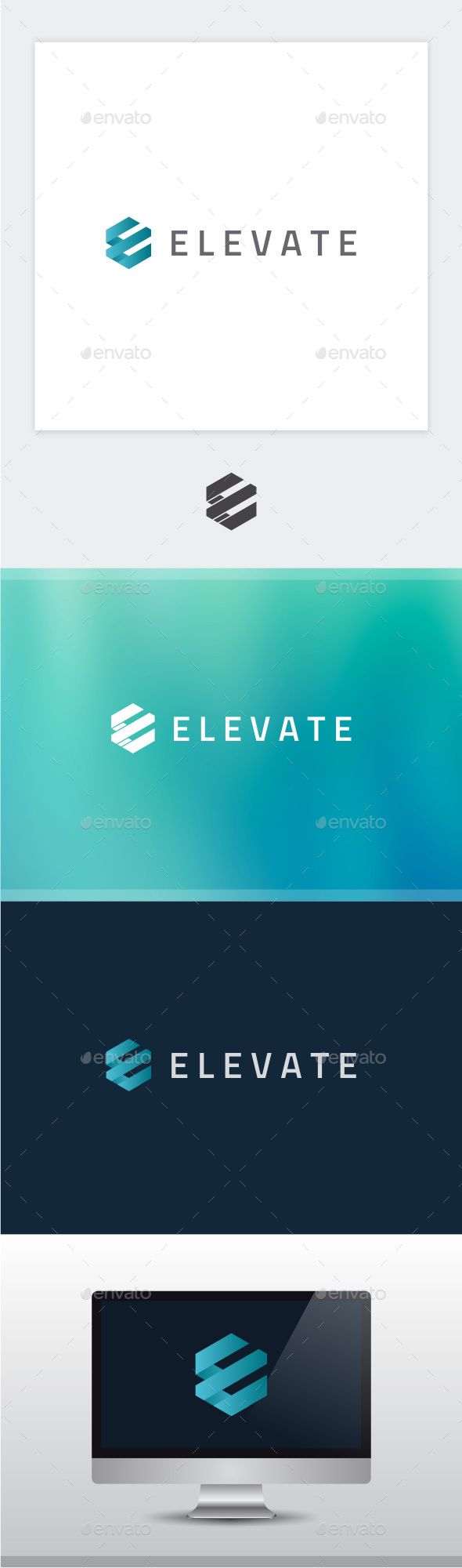 Elevate - Letter E Logo by yopie | GraphicRiver