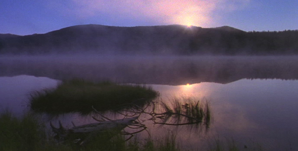 Sun Rising on Pond