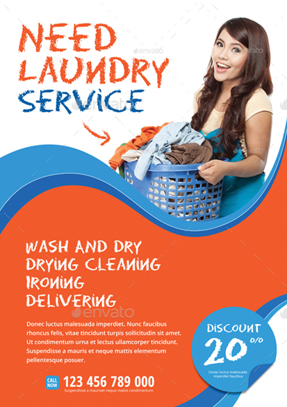 laundry service by monggokerso graphicriver laundry services flyer