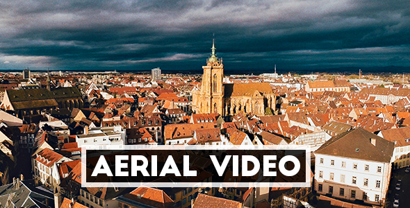 Aerial Shot of an Old French Town alt